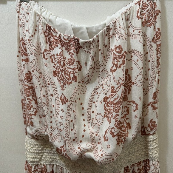 2/$30 Collective Concepts Strapless Jumpsuit Womens XS Boho Cowgirl Western - Picture 11 of 12